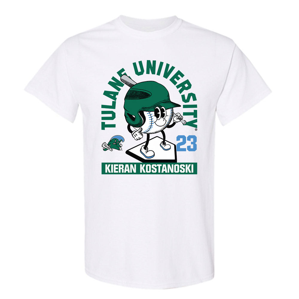 Tulane - NCAA Baseball : Kieran Kostanoski - Fashion Shersey T-Shirt-0