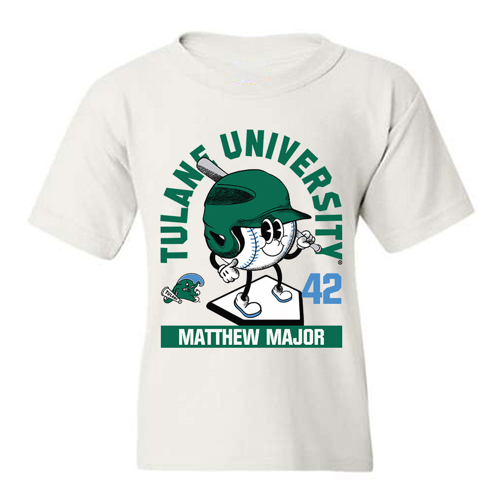 Tulane - NCAA Baseball : Matthew Major - Fashion Shersey Youth T-Shirt-0