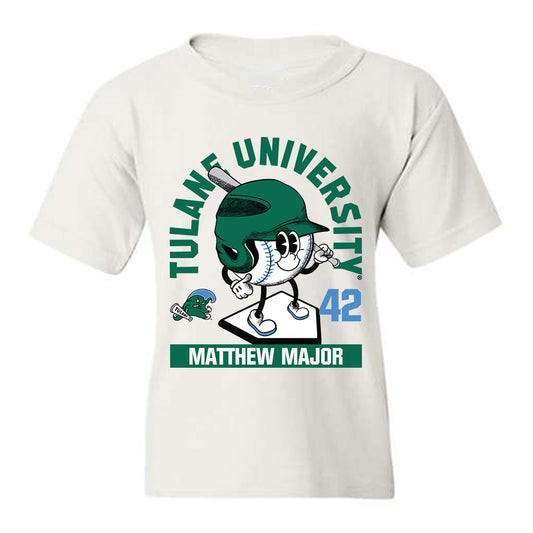 Tulane - NCAA Baseball : Matthew Major - Fashion Shersey Youth T-Shirt-0