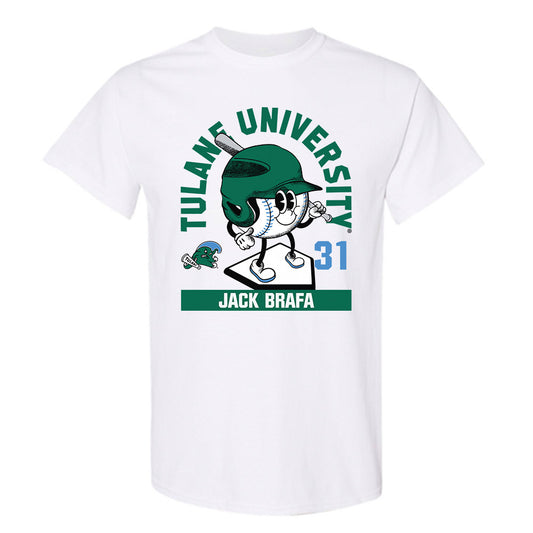 Tulane - NCAA Baseball : Jack Brafa - Fashion Shersey T-Shirt-0