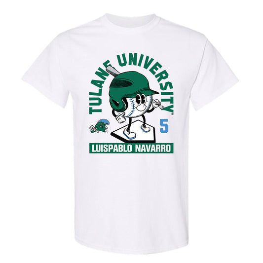 Tulane - NCAA Baseball : LuisPablo Navarro - Fashion Shersey T-Shirt-0