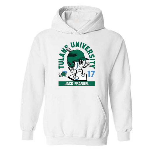 Tulane - NCAA Baseball : Jack Frankel - Fashion Shersey Hooded Sweatshirt-0