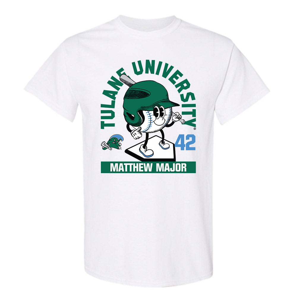 Tulane - NCAA Baseball : Matthew Major - Fashion Shersey T-Shirt-0