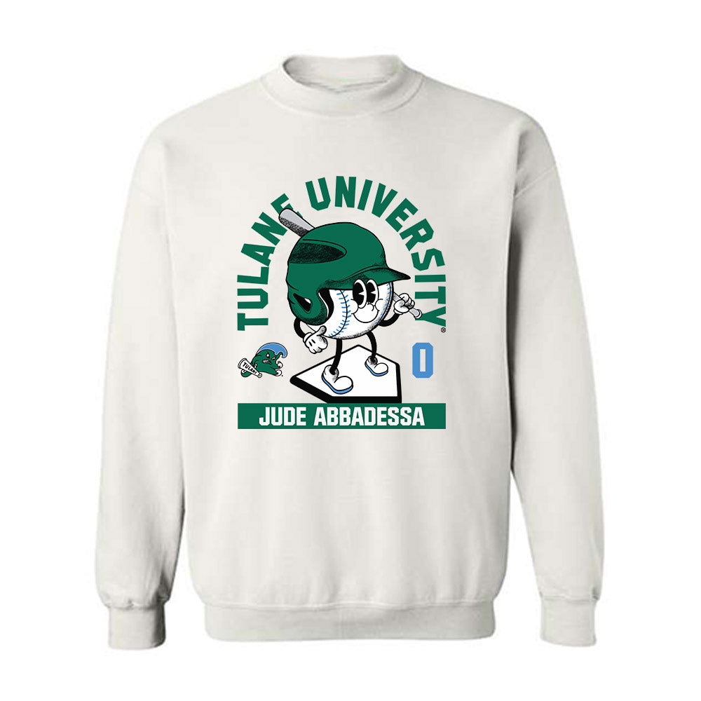 Tulane - NCAA Baseball : Jude Abbadessa - Fashion Shersey Crewneck Sweatshirt-0