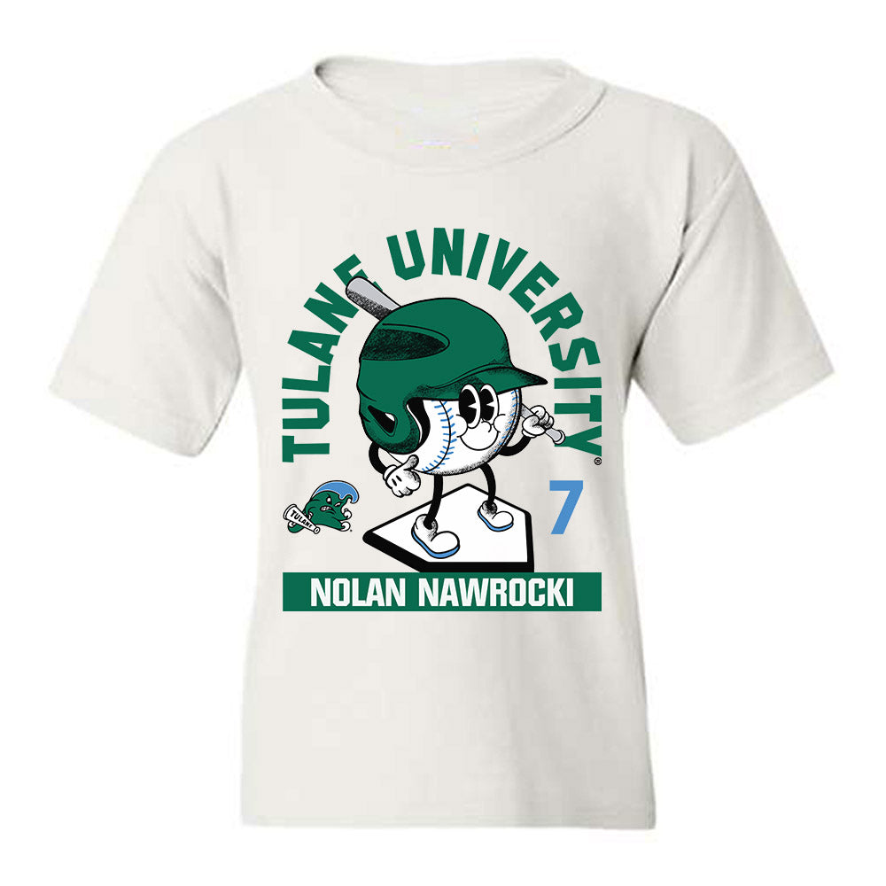 Tulane - NCAA Baseball : Nolan Nawrocki - Fashion Shersey Youth T-Shirt-0