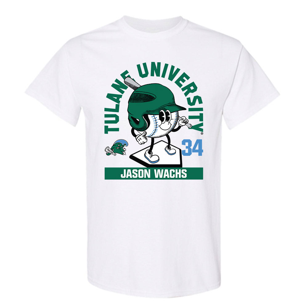 Tulane - NCAA Baseball : Jason Wachs - Fashion Shersey T-Shirt-0