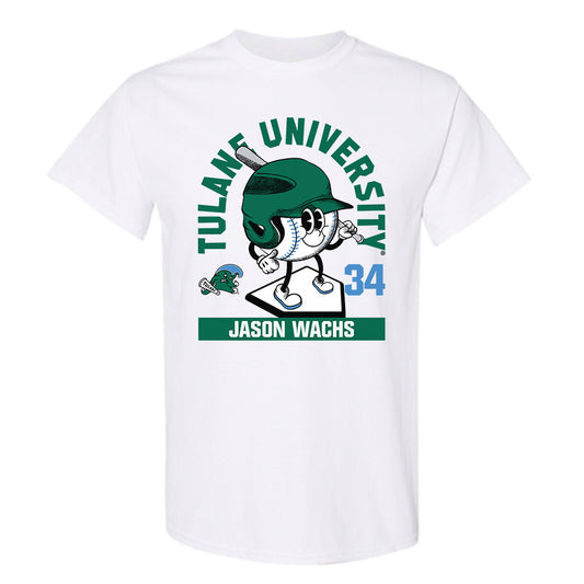 Tulane - NCAA Baseball : Jason Wachs - Fashion Shersey T-Shirt-0