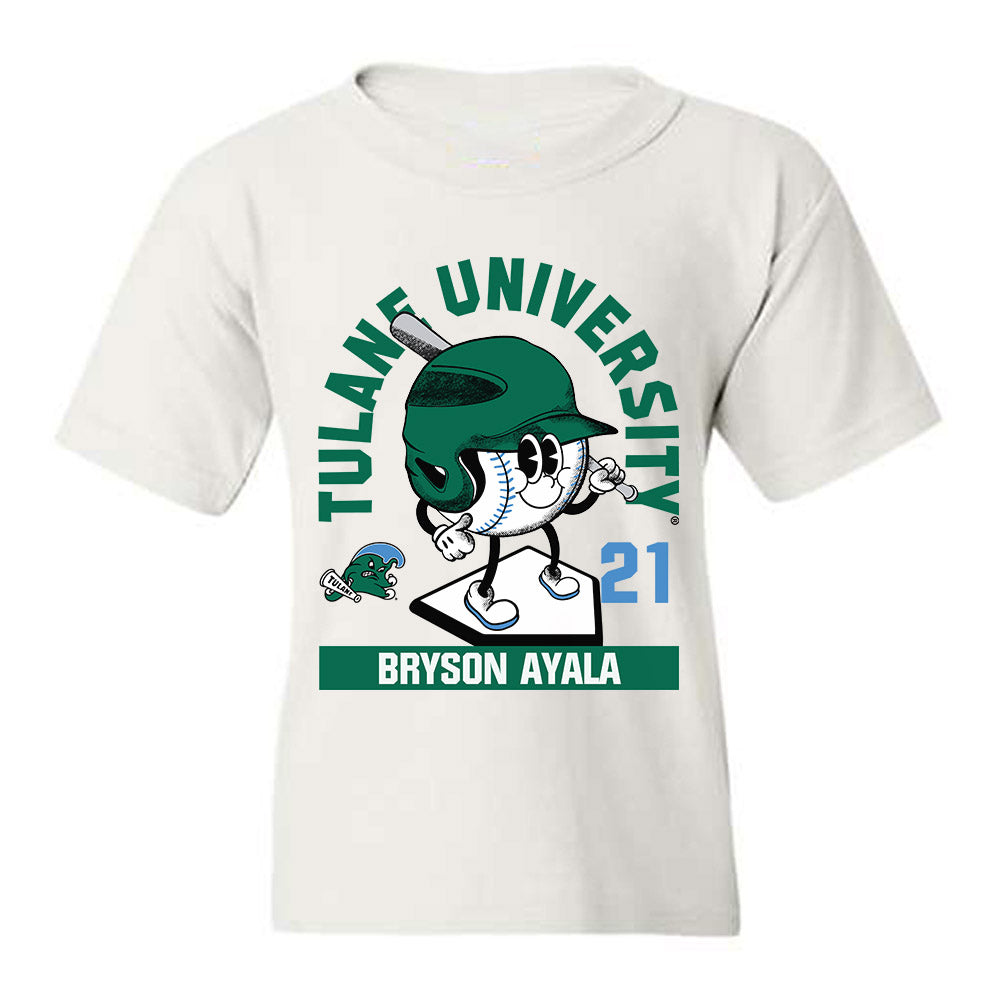Tulane - NCAA Baseball : Bryson Ayala - Fashion Shersey Youth T-Shirt-0