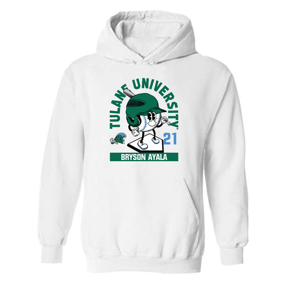 Tulane - NCAA Baseball : Bryson Ayala - Fashion Shersey Hooded Sweatshirt-0