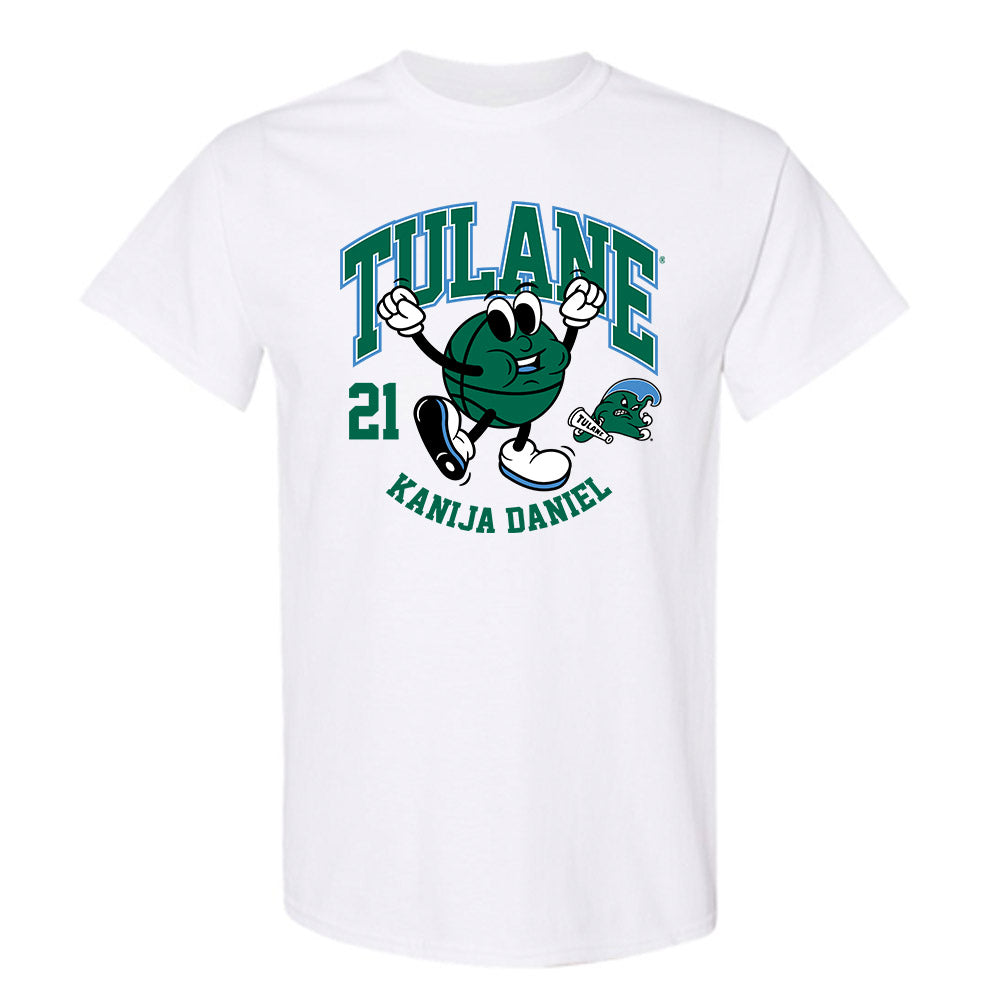 Tulane - NCAA Women's Basketball : Kanija Daniel - Fashion Shersey T-Shirt-0