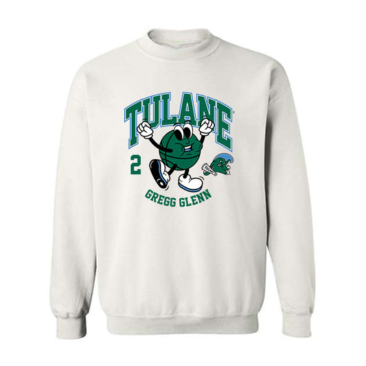 Tulane - NCAA Men's Basketball : Gregg Glenn - Fashion Shersey Crewneck Sweatshirt-0