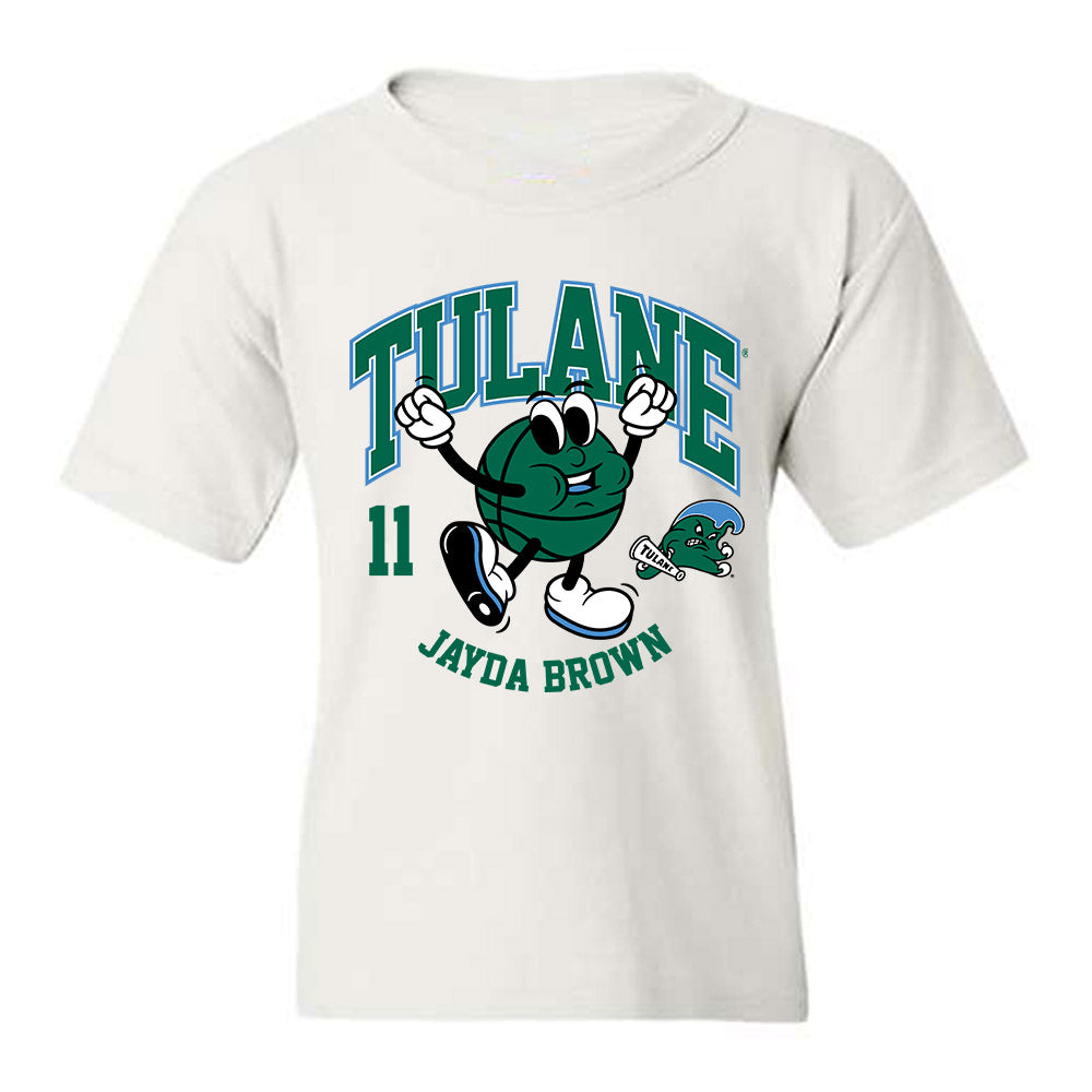 Tulane - NCAA Women's Basketball : Jayda Brown - Fashion Shersey Youth T-Shirt-0