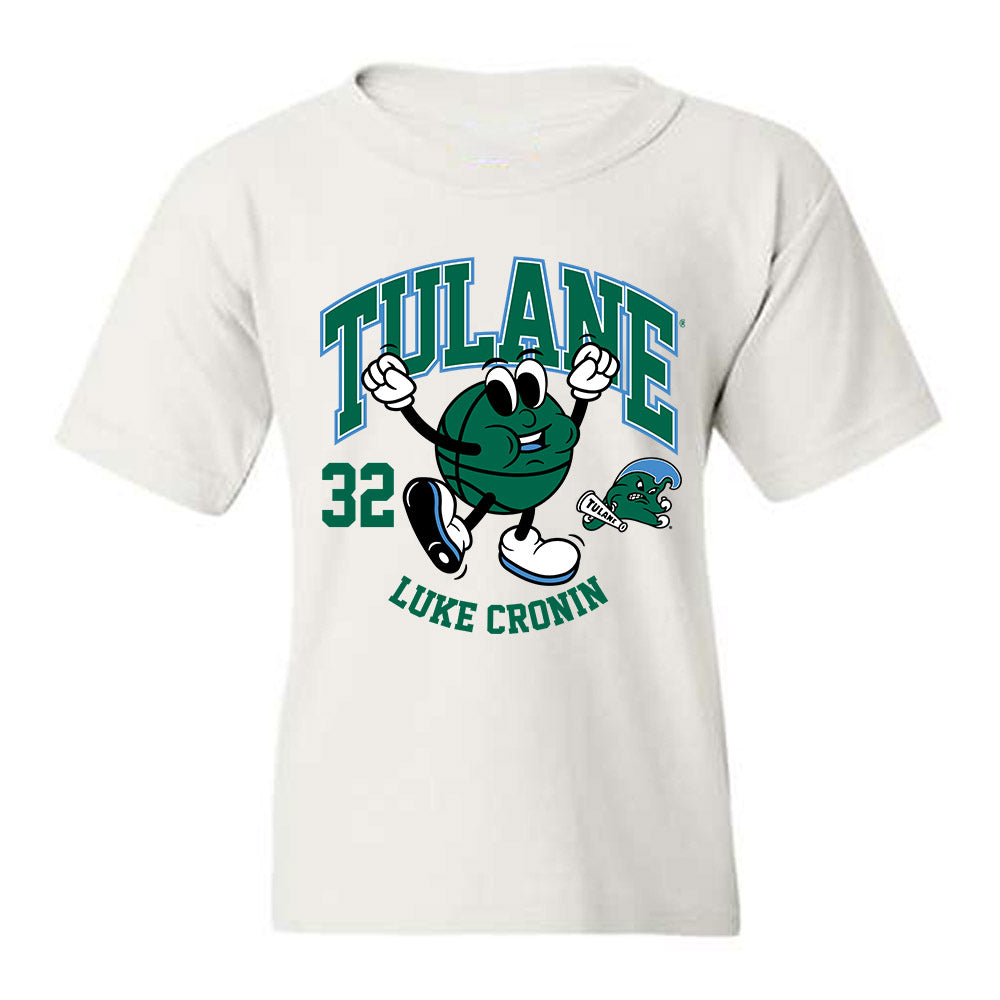 Tulane - NCAA Men's Basketball : Luke Cronin - Fashion Shersey Youth T-Shirt-0