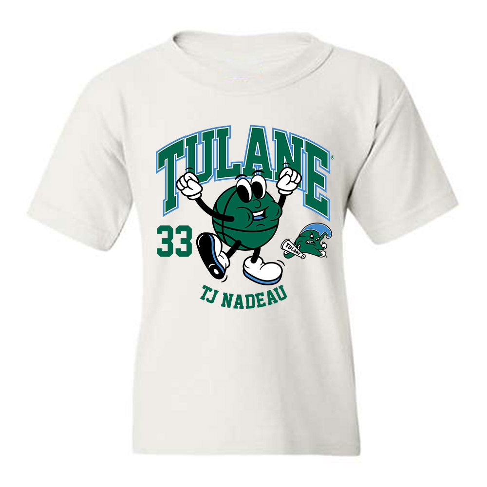 Tulane - NCAA Men's Basketball : Tj Nadeau - Fashion Shersey Youth T-Shirt-0