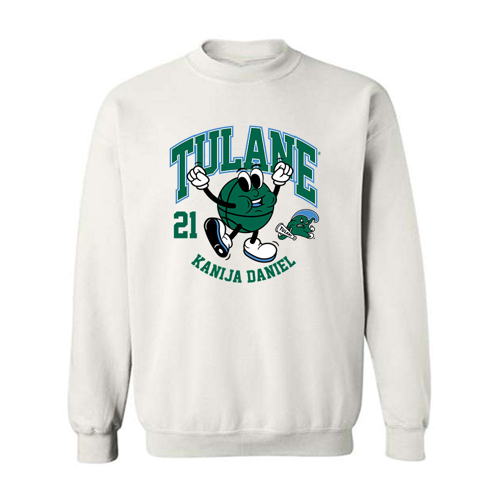 Tulane - NCAA Women's Basketball : Kanija Daniel - Fashion Shersey Crewneck Sweatshirt-0