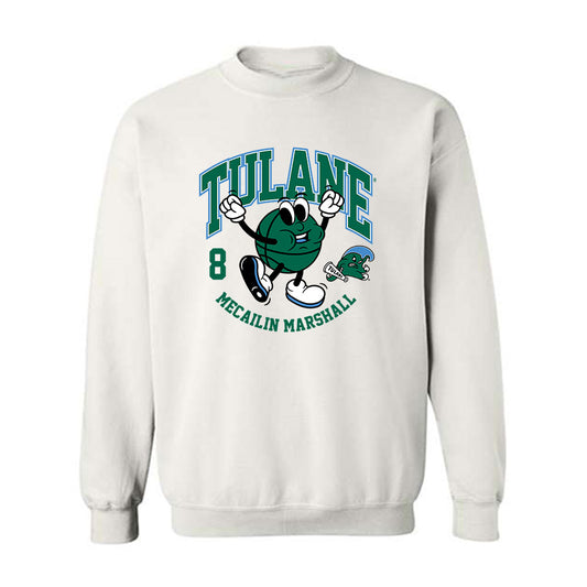 Tulane - NCAA Women's Basketball : Mecailin Marshall - Fashion Shersey Crewneck Sweatshirt-0