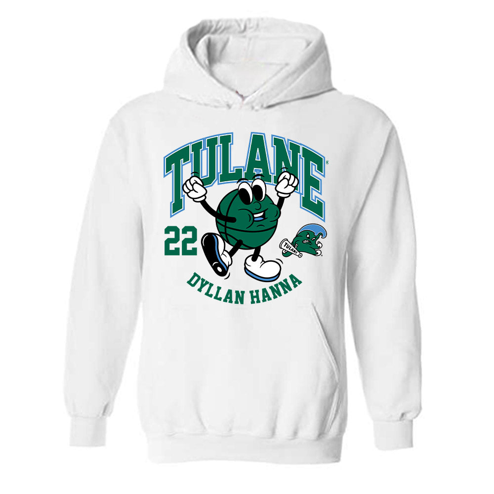Tulane - NCAA Women's Basketball : Dyllan Hanna - Fashion Shersey Hooded Sweatshirt-0