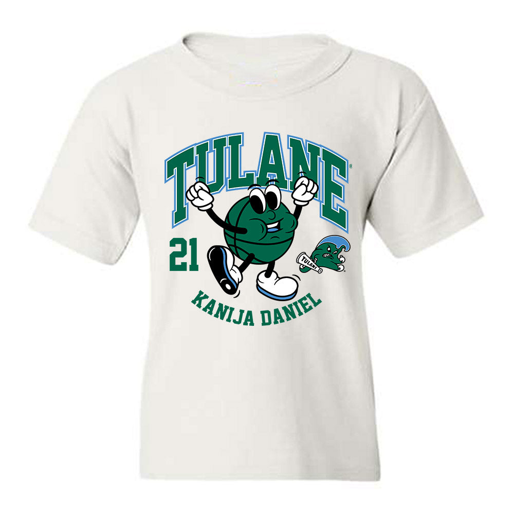 Tulane - NCAA Women's Basketball : Kanija Daniel - Fashion Shersey Youth T-Shirt-0