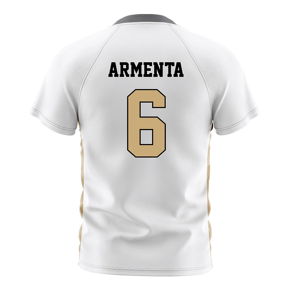 Vanderbilt - NCAA Women's Soccer : Adysen Armenta - White Soccer Jersey-1
