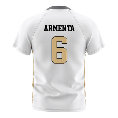 Vanderbilt - NCAA Women's Soccer : Adysen Armenta - White Soccer Jersey-1