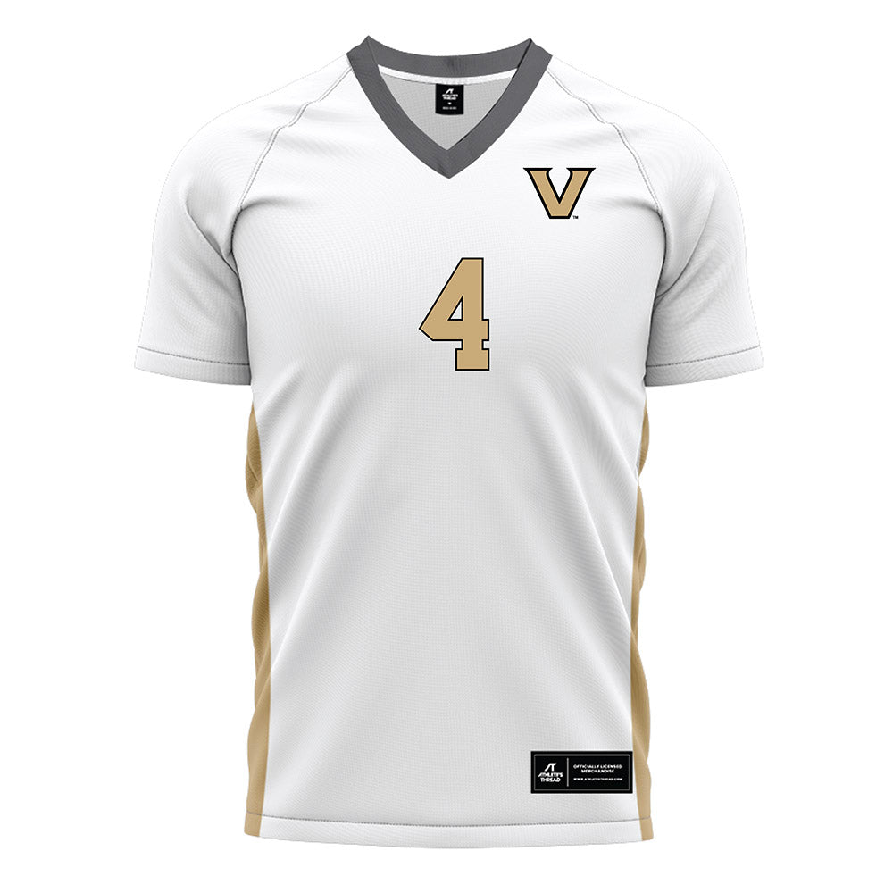 Vanderbilt - NCAA Women's Soccer : Megan Hinnenkamp - White Soccer Jersey-0