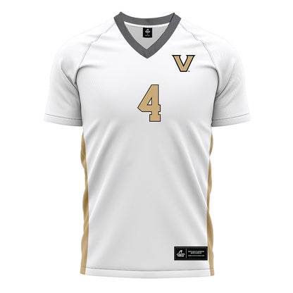 Vanderbilt - NCAA Women's Soccer : Megan Hinnenkamp - White Soccer Jersey-0