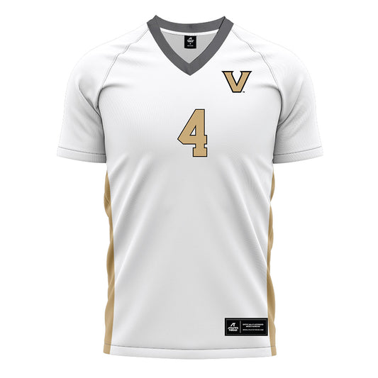 Vanderbilt - NCAA Women's Soccer : Megan Hinnenkamp - White Soccer Jersey-0
