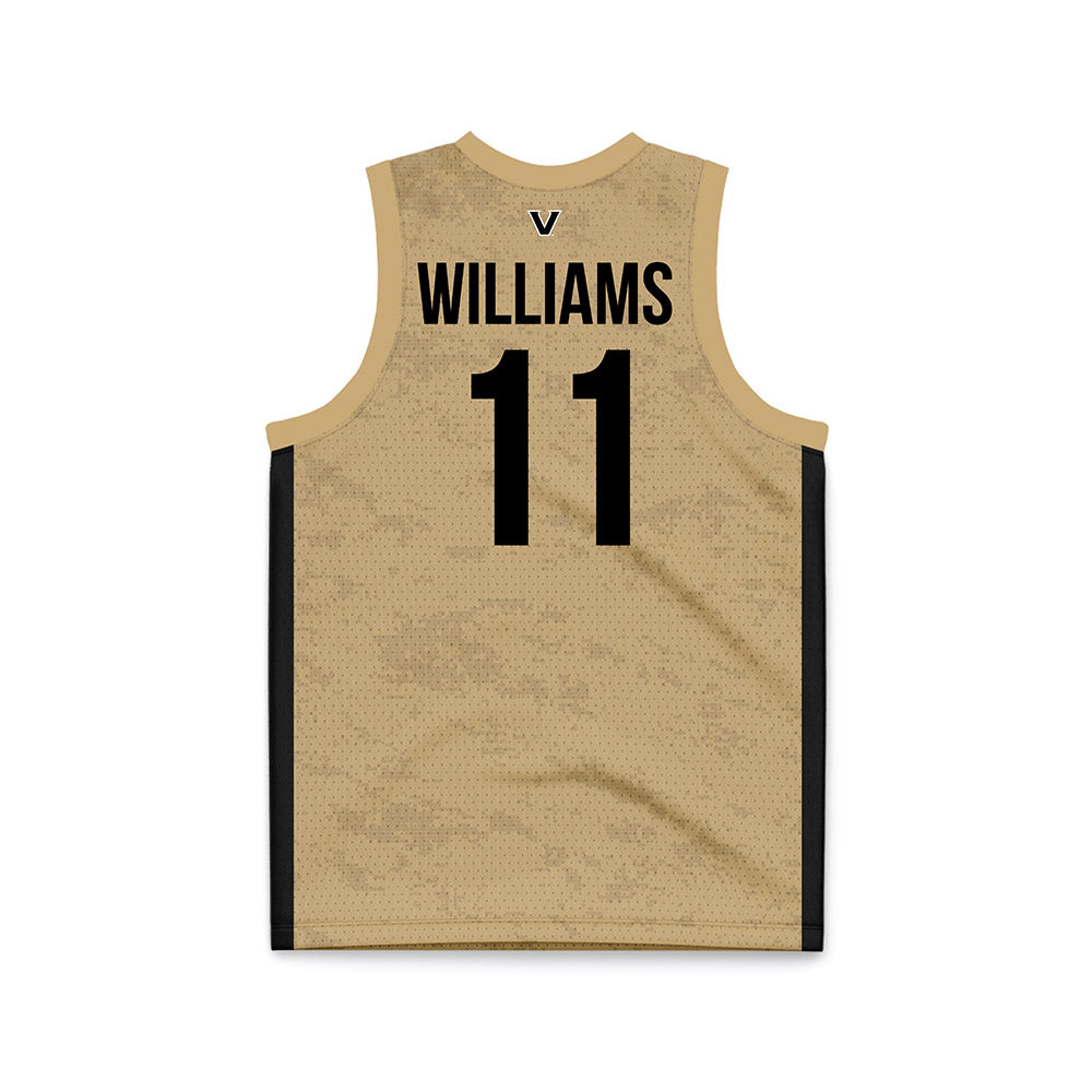 Vanderbilt - NCAA Women's Basketball : Monique Williams - Gold Basketball Jersey-1