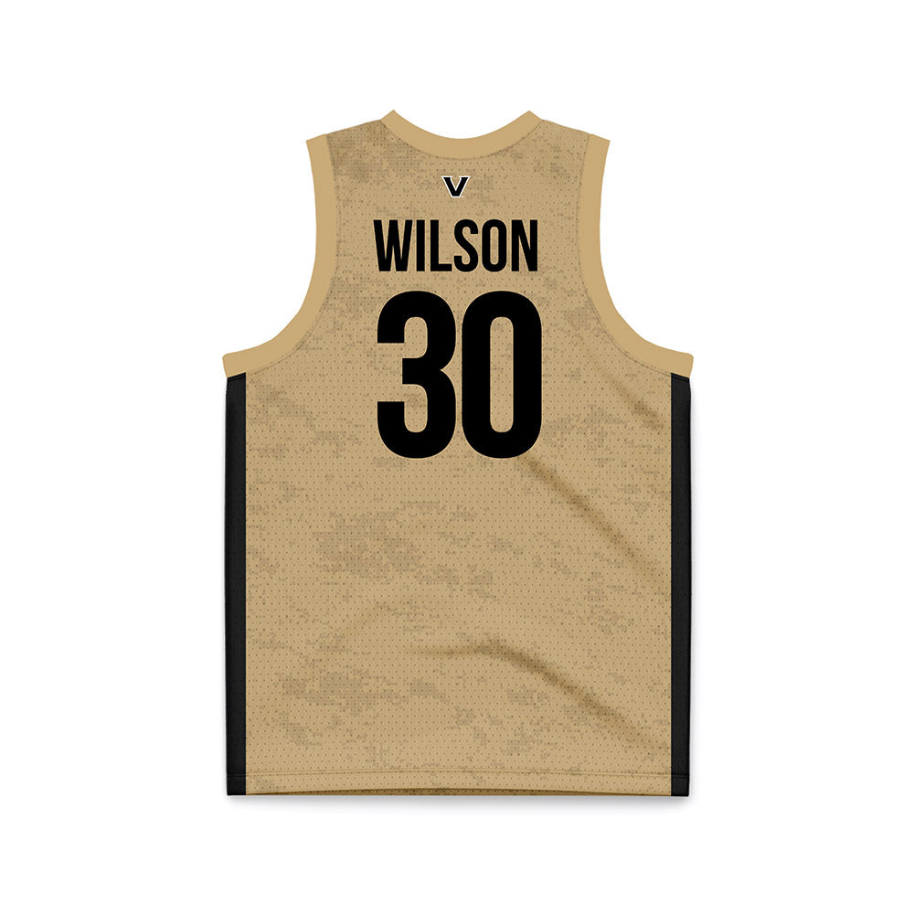 Vanderbilt - NCAA Women's Basketball : Trinity Wilson - Gold Basketball Jersey-1