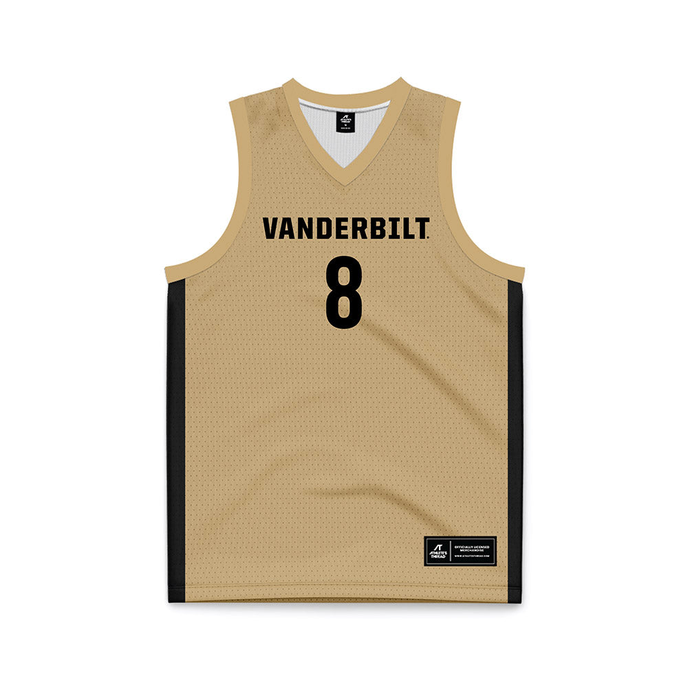Vanderbilt - NCAA Women's Basketball : Ava Black - Gold Basketball Jersey-0