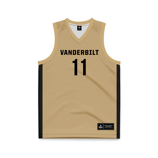 Vanderbilt - NCAA Women's Basketball : Monique Williams - Gold Basketball Jersey-0