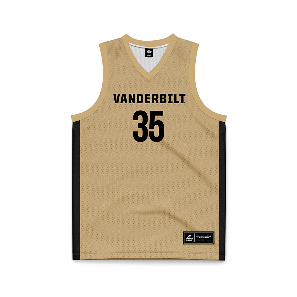 Vanderbilt - NCAA Women's Basketball : Sacha Washington - Gold Basketball Jersey-0