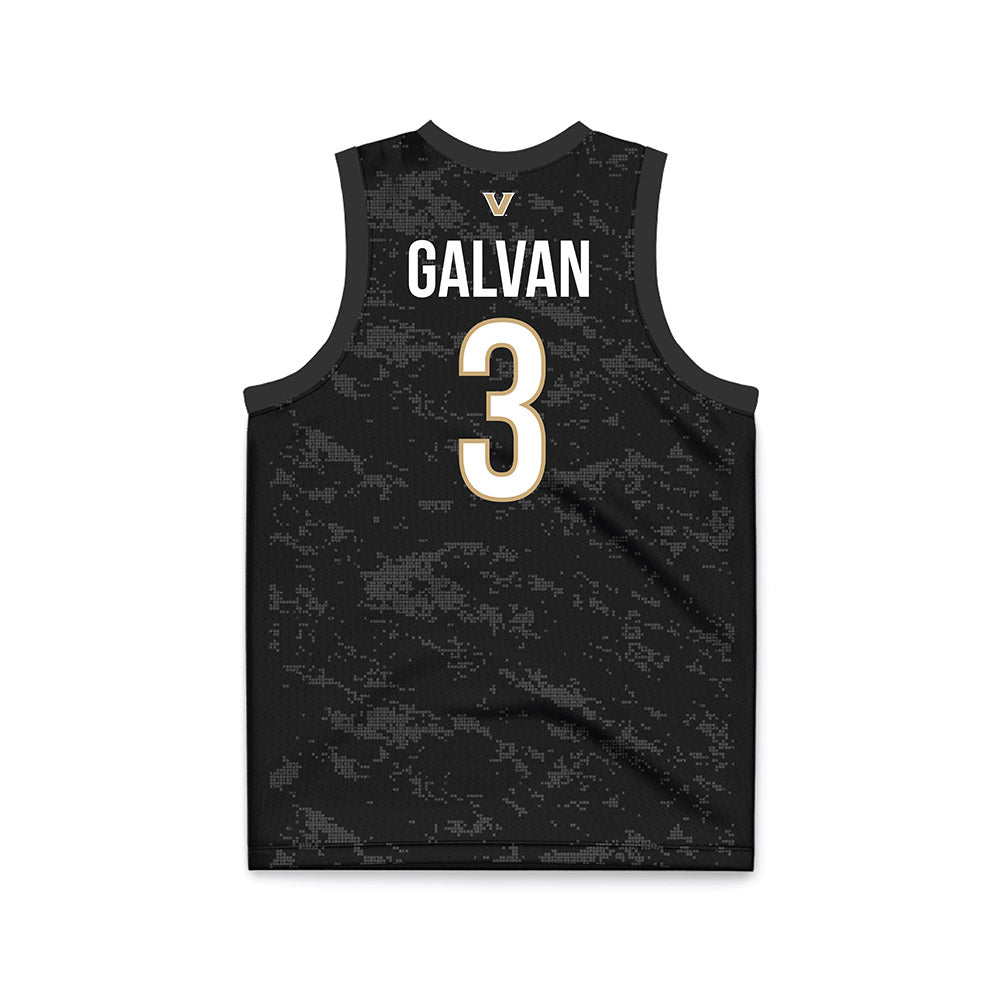 Vanderbilt - NCAA Women's Basketball : Aubrey Galvan - Black Basketball Jersey-1
