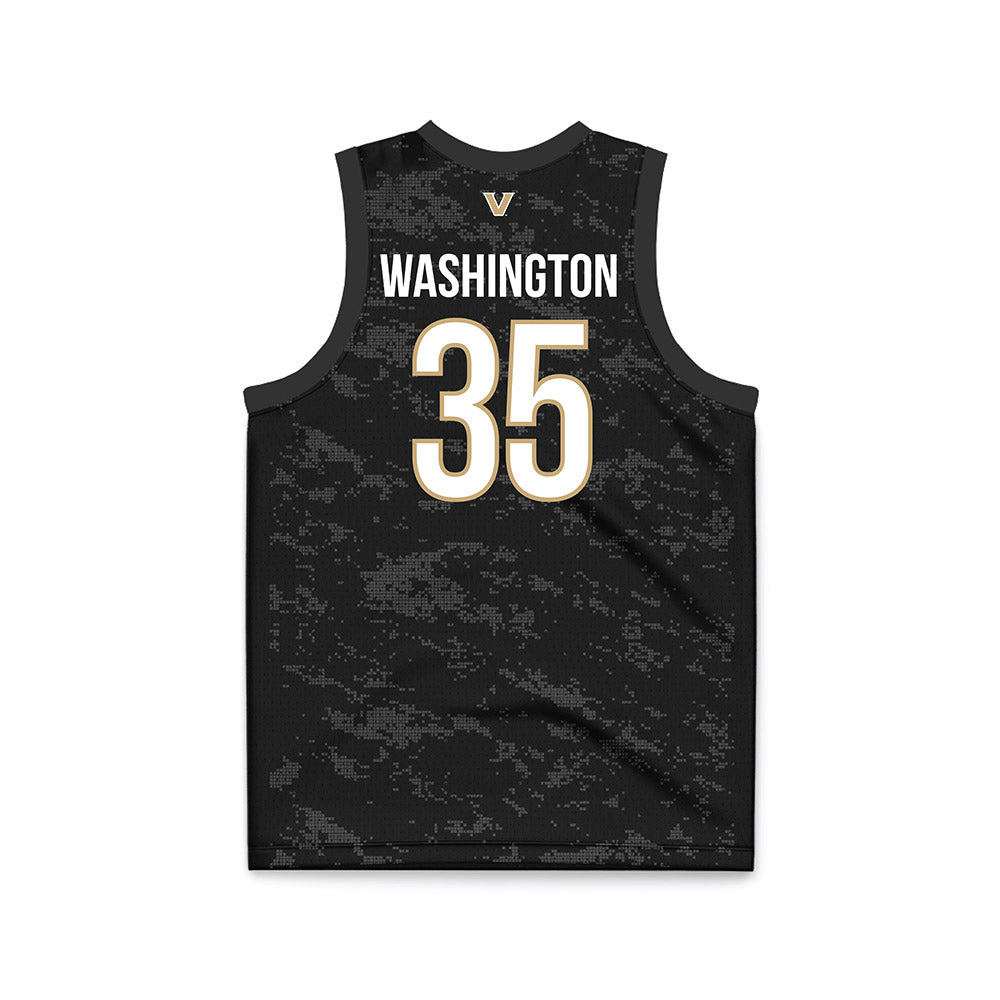 Vanderbilt - NCAA Women's Basketball : Sacha Washington - Black Basketball Jersey-1