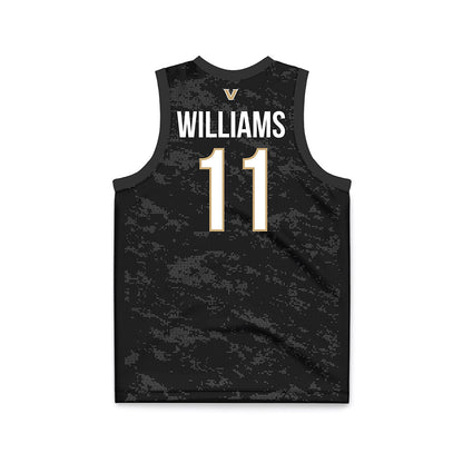 Vanderbilt - NCAA Women's Basketball : Monique Williams - Black Basketball Jersey-1