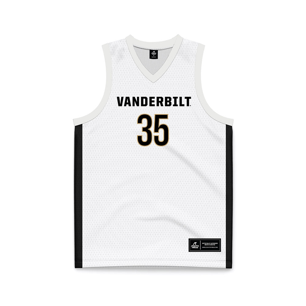 Vanderbilt - NCAA Women's Basketball : Sacha Washington - White Basketball Jersey-0