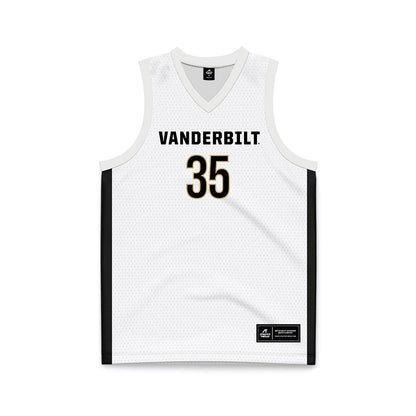 Vanderbilt - NCAA Women's Basketball : Sacha Washington - White Basketball Jersey-0
