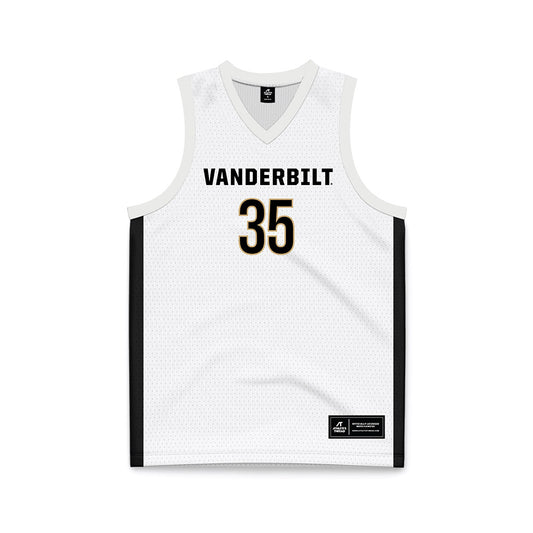 Vanderbilt - NCAA Women's Basketball : Sacha Washington - White Basketball Jersey-0