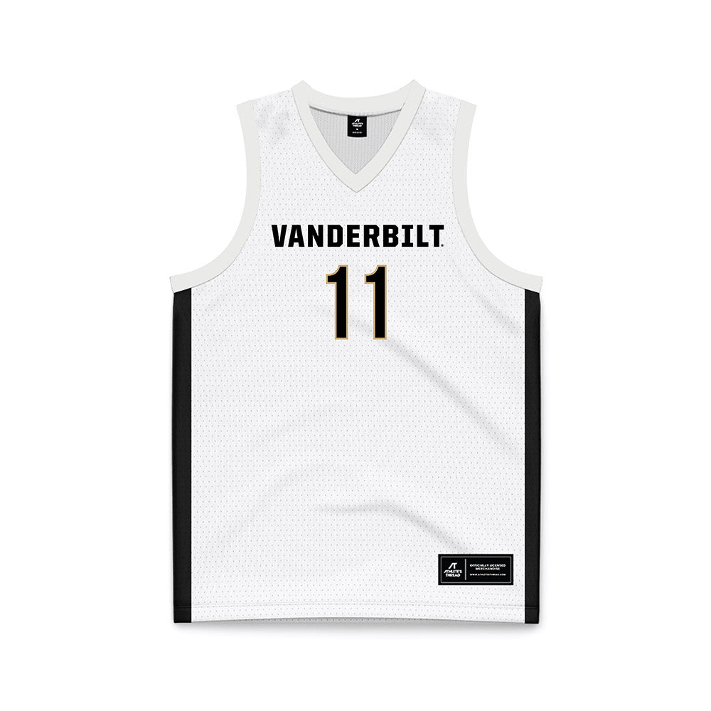 Vanderbilt - NCAA Women's Basketball : Monique Williams - White Basketball Jersey-0