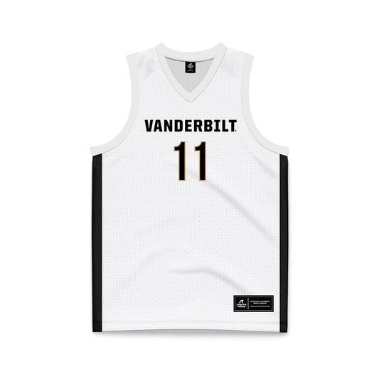Vanderbilt - NCAA Women's Basketball : Monique Williams - White Basketball Jersey-0