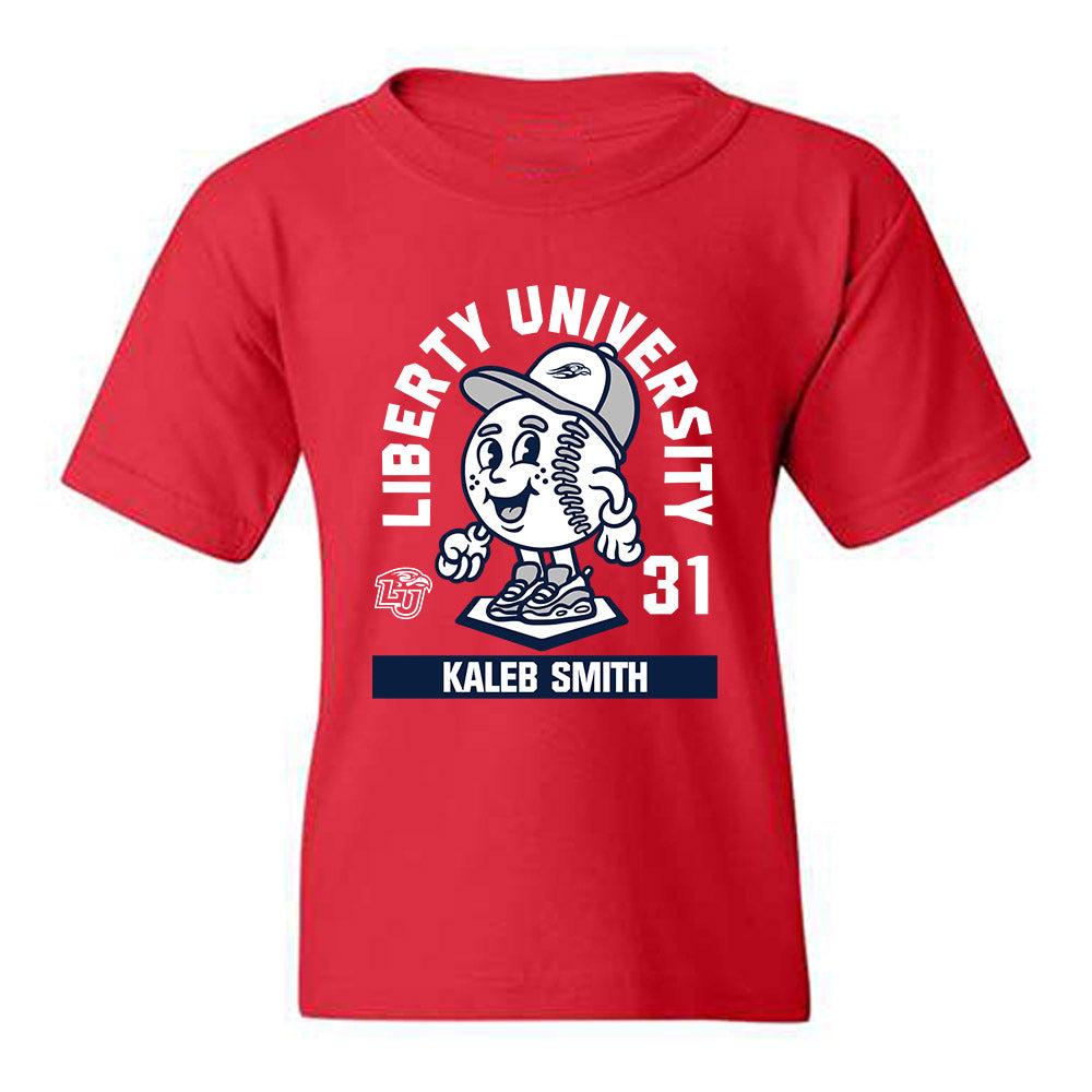 Liberty - NCAA Baseball : Kaleb Smith - Fashion Shersey Youth T-Shirt-0