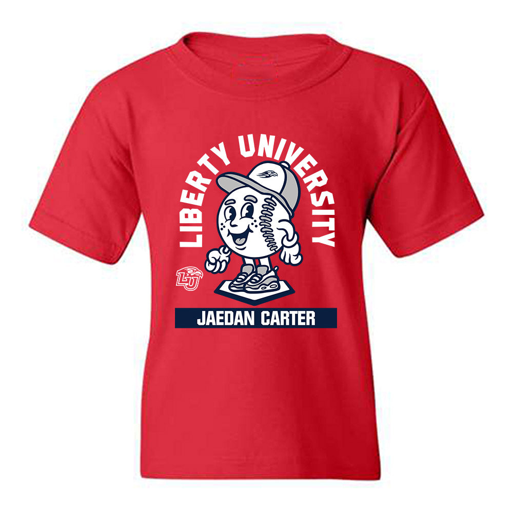 Liberty - NCAA Baseball : Jaedan Carter - Fashion Shersey Youth T-Shirt-0