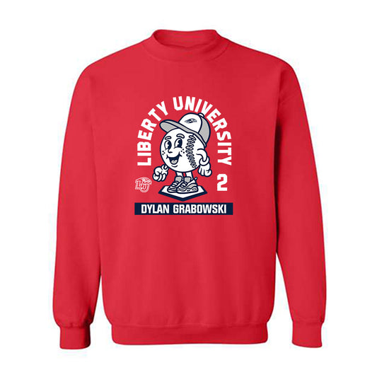 Liberty - NCAA Baseball : Dylan Grabowski - Fashion Shersey Crewneck Sweatshirt-0
