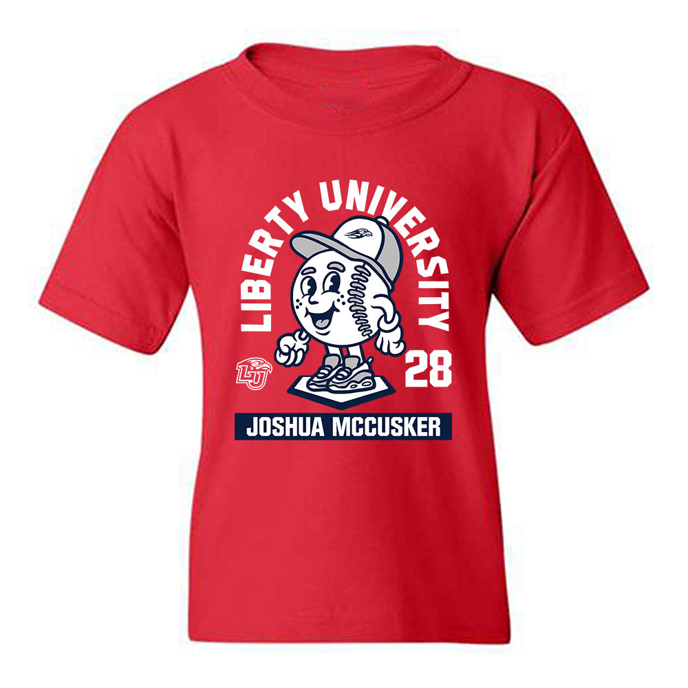 Liberty - NCAA Baseball : Joshua Mccusker - Fashion Shersey Youth T-Shirt-0
