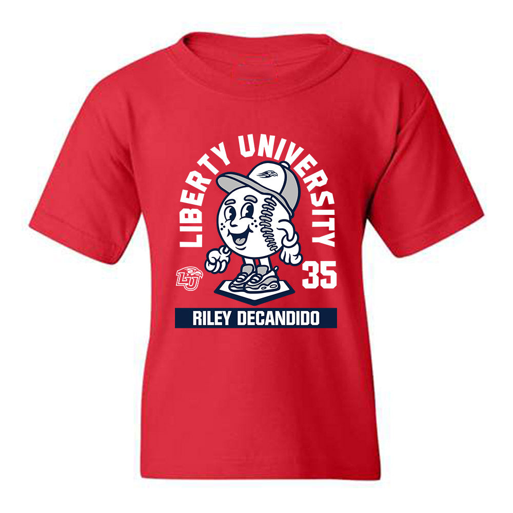 Liberty - NCAA Baseball : Riley DeCandido - Fashion Shersey Youth T-Shirt