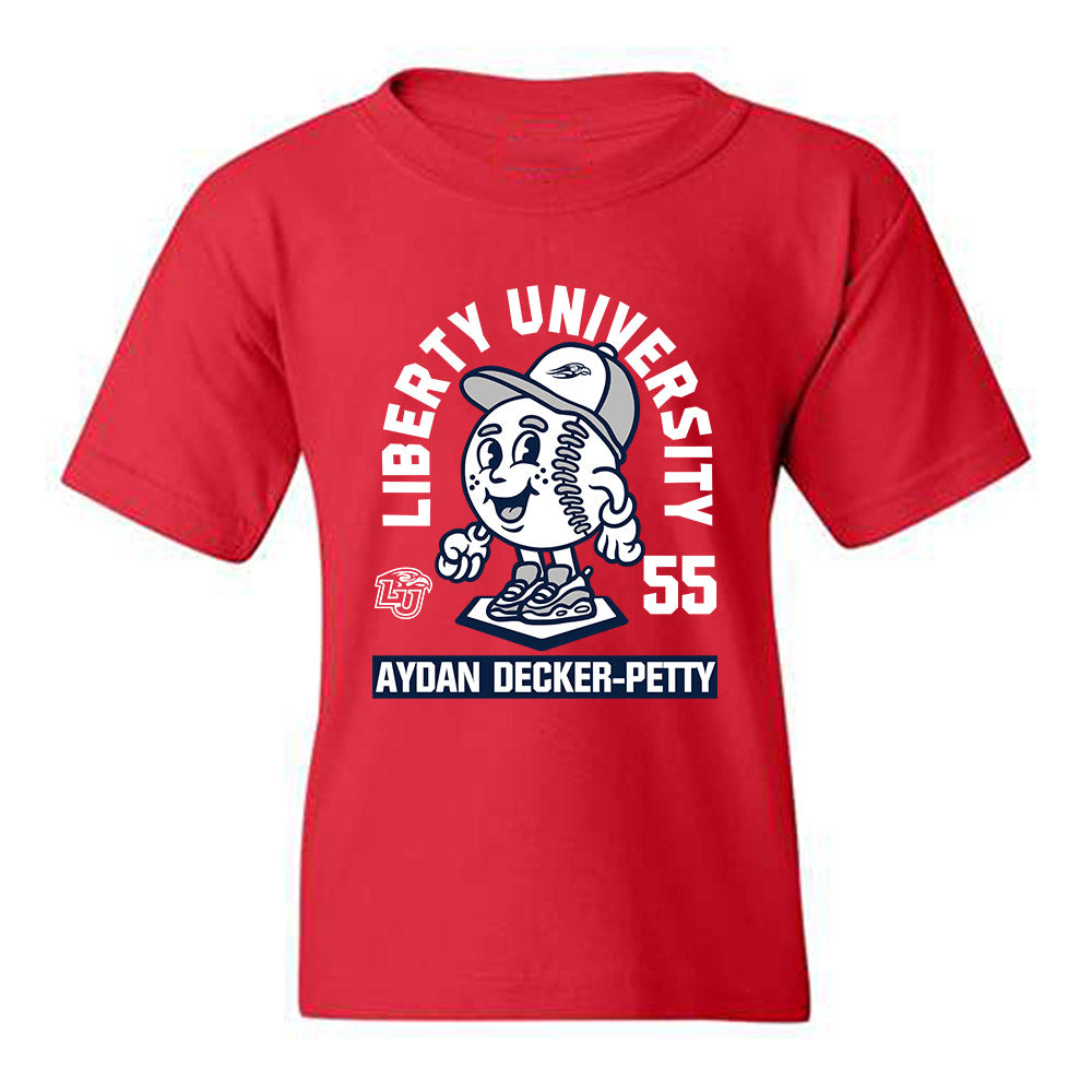 Liberty - NCAA Baseball : Aydan Decker-Petty - Fashion Shersey Youth T-Shirt-0