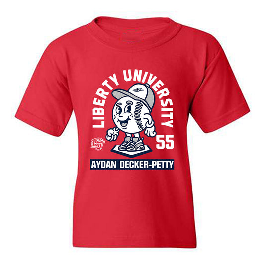Liberty - NCAA Baseball : Aydan Decker-Petty - Fashion Shersey Youth T-Shirt-0