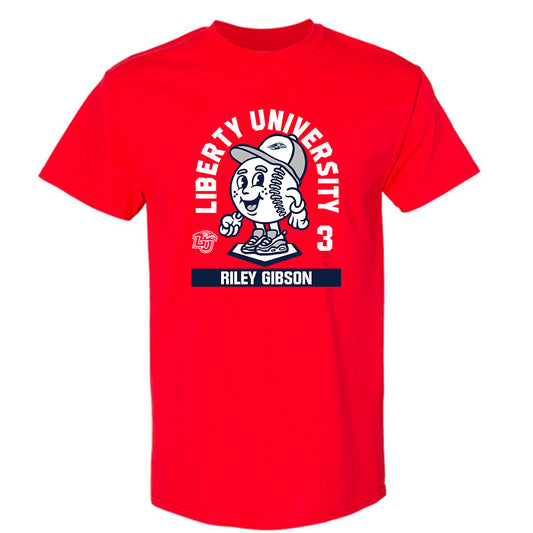 Liberty - NCAA Baseball : Riley Gibson - Fashion Shersey T-Shirt-0
