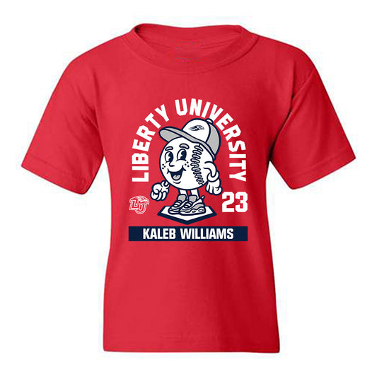 Liberty - NCAA Baseball : Kaleb Williams - Fashion Shersey Youth T-Shirt-0
