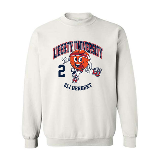 Liberty - NCAA Men's Basketball : Eli Herbert - Fashion Shersey Crewneck Sweatshirt-0